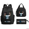 Messi Macy Printed School Bag 3-Piece Casual Pencil Bag Shoulder Bag Backpack