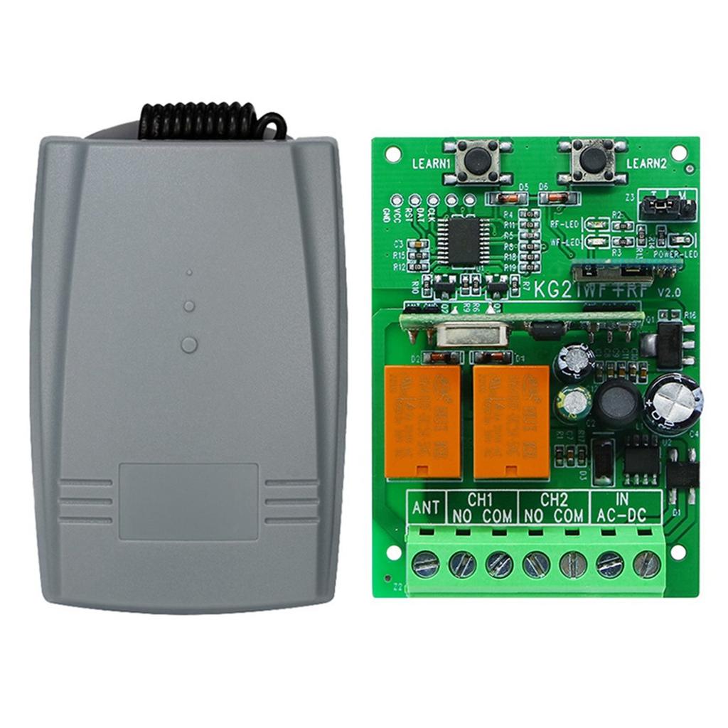 ABBP-2X Wifi RF Garage Gate Sliding Door Opener Tuya Smart Switch Remote Control Switch 12V 24V Receiver Rolling Code