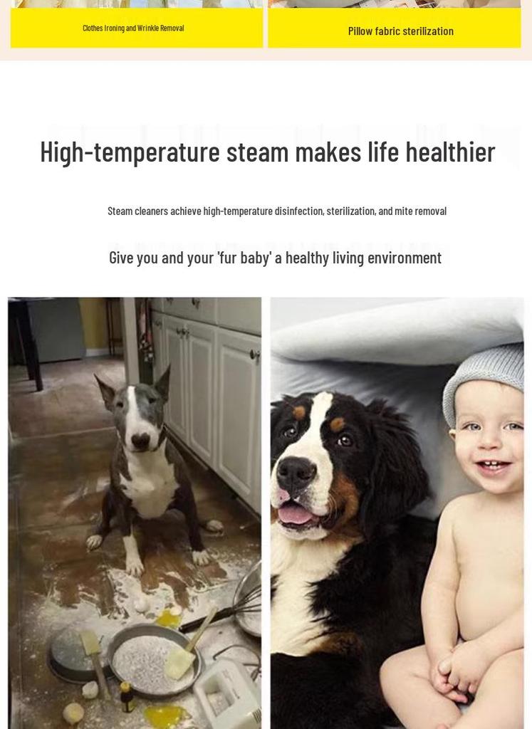 YX High-Temp & High-Pressure Steam Cleaner for Kitchens, Sofas, Furniture, and Cars: Sterilizes & Disinfects.