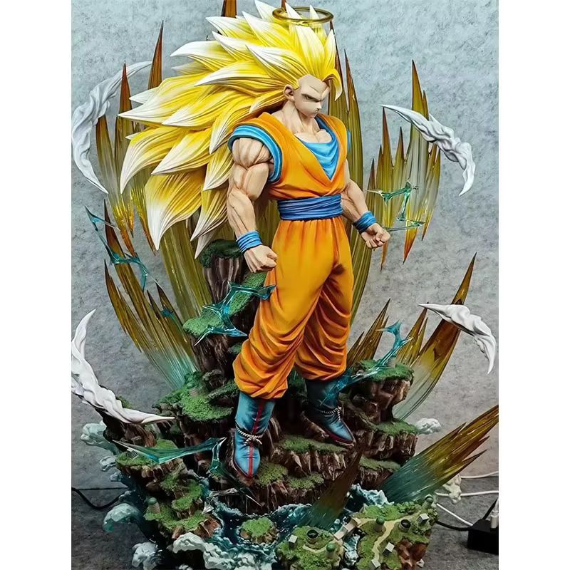 Dragon Ball 42cm  Z Son Goku Ssj3 Figure Super Saiyan 3 Goku Action Figures  Gk Statue Collection Model Toys For Children Gifts