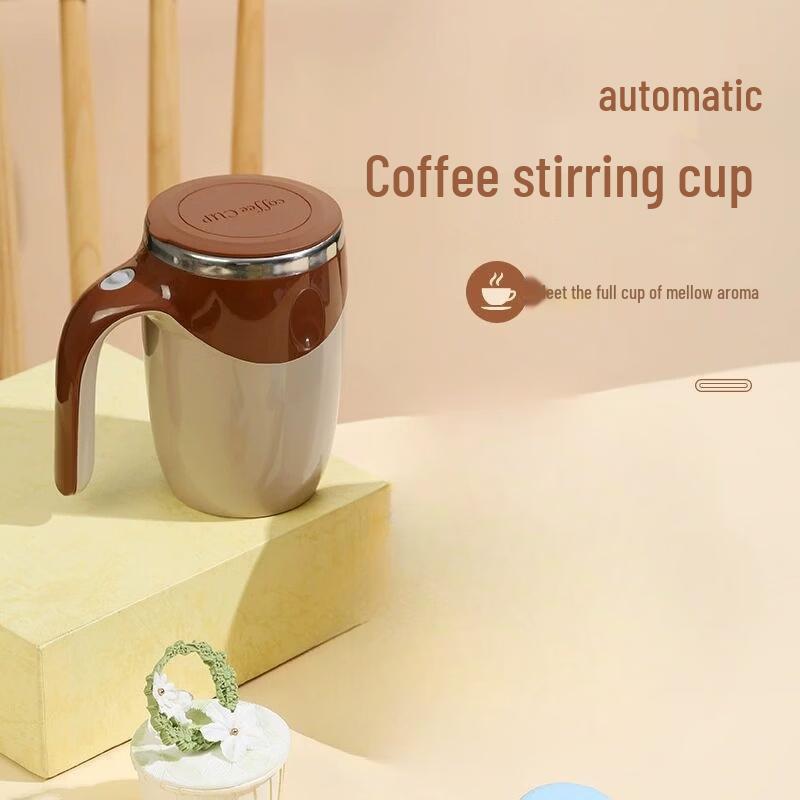 Portable Rechargeable Automatic Self-Stirring Magnetic Mug