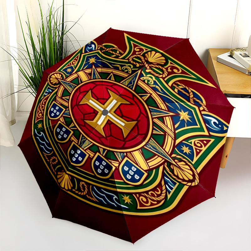 Royal Emblem Nautical Pride Folding umbrella Suitable for all seasons Suitable for all seasons Gift Three folds printing