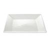 MARUKEI Quadratischer Teller 25cm Quadratischer flacher Teller Weiß Hergestellt in Japan Unzerbrechlich Spülmaschinenfest Stapelbar E109 IWC 10-teiliges Set / "Crysta" [Gewerblich