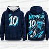 New 2027 Special Neymar No.10 Print Football Jersey For Men Women Hoodie Summer Quick-Dry Casual Tops Sports Kids/Adult Hoodie