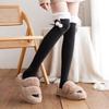 Winter Women Stockings Warm Wool Cashmere Thigh High Sock Korean Lolita Sweet Girl Cute Pompom Over Knee Long Socks