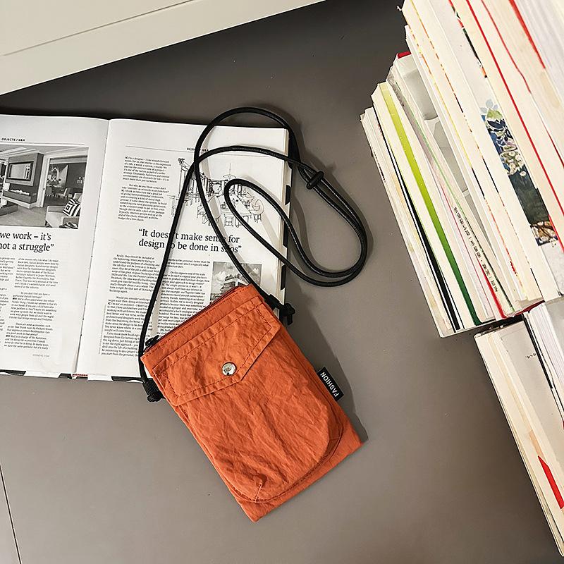 Simple mini canvas bag bag women's fashion mobile phone bag casual versatile travel shoulder messenger bag