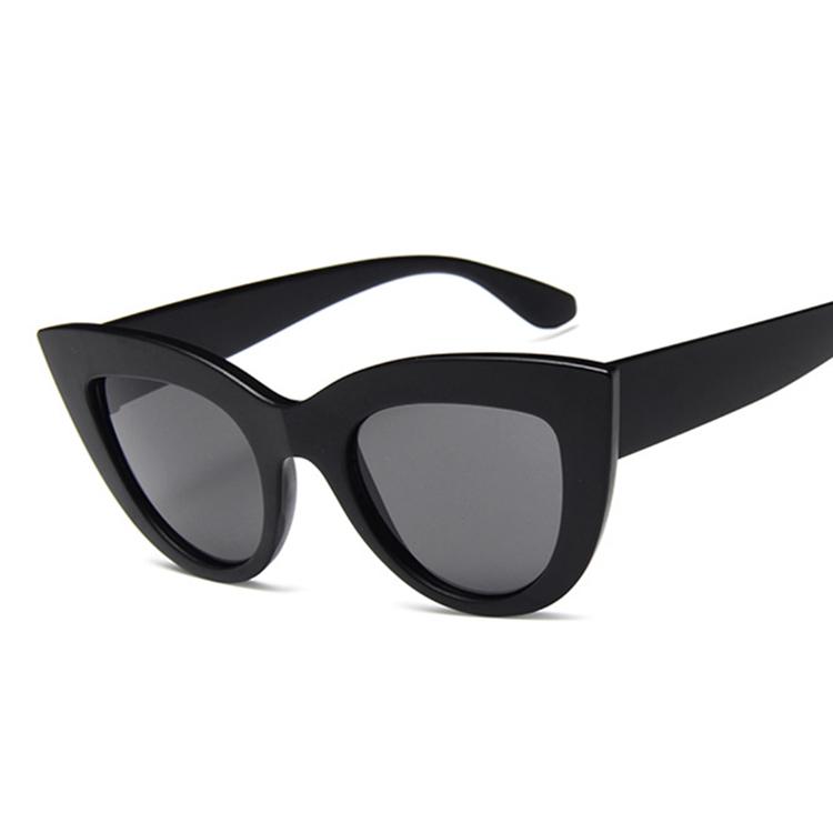 New Retro Fashion Sunglasses Woman Brand Designer Vintage Cat Eye Black Sun Glasses Female Lady Uv400