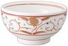 Flower Pattern Bowl X X Reinforced Setomonohonpo Red-painted 4.8 [15.4 15.4 10cm] Bowl, Porcelain,