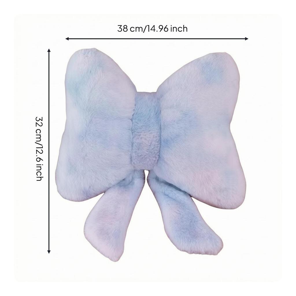 Lightweight Bowknot Pillow | Bow Cushion, Fluffy, Decorative with Bow,
