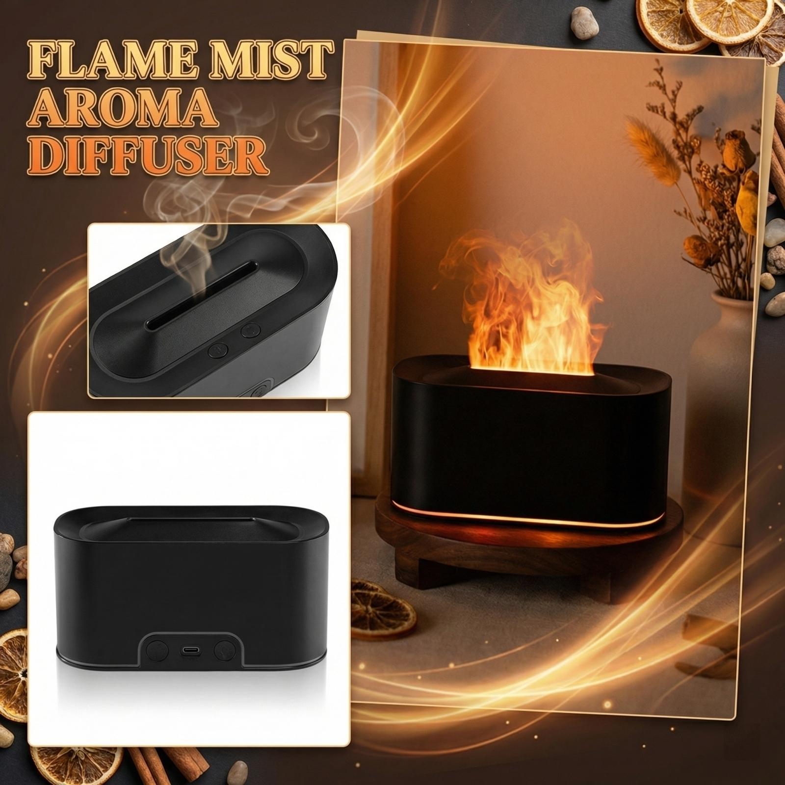 

Flame Aromatherapy Machine USB with Light Creative Aromatherapy Device one size