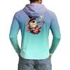 Men's UPF50+ Sun Protection Cooling Shirt Long Sleeve Hooded Outdoor Sports Fishing Stretch Lightweight Breathable Top