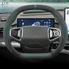 Suede Leather Car Steering Wheel Cover for Ford Tourneo Custom 2024 2025 Non-slip Car-styling Auto Accessories