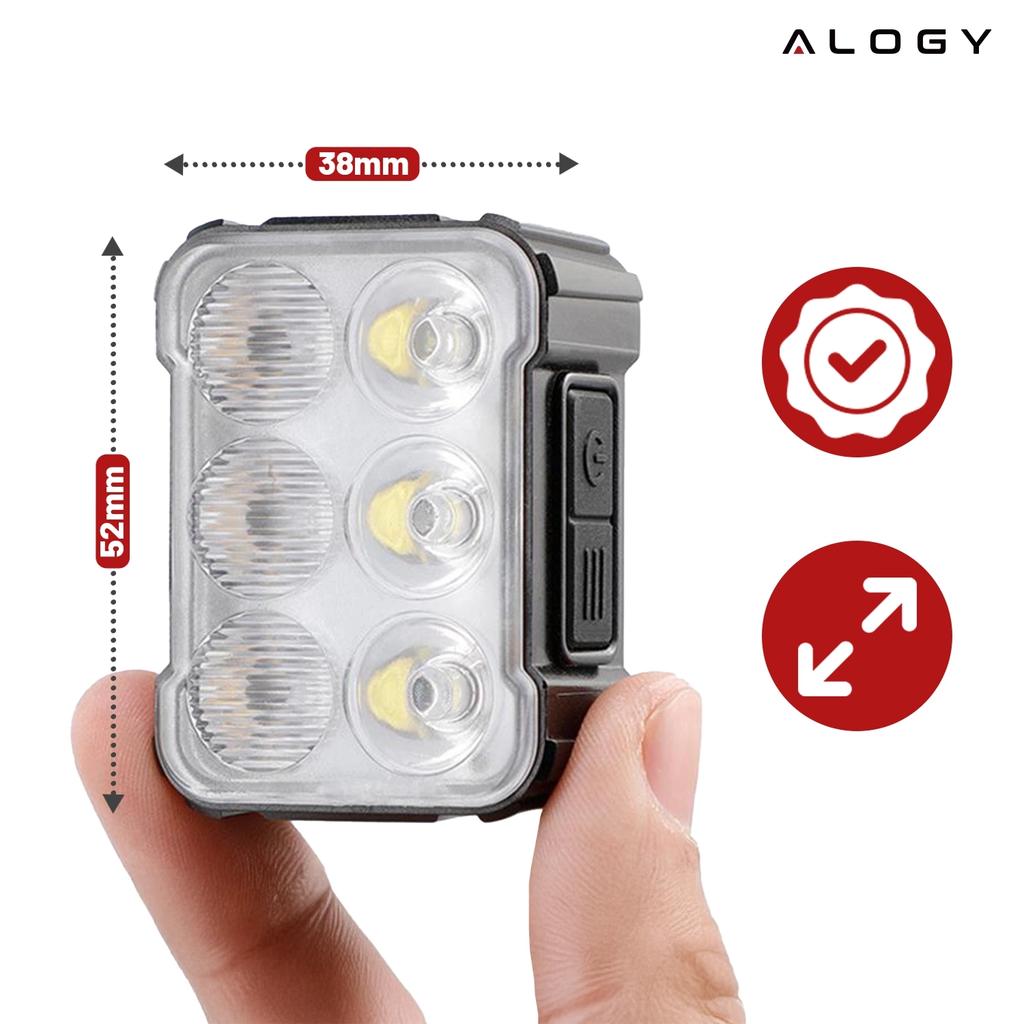 Alogy Saferide™ Lights LED Bike Light Waterproof Front and Rear Light 2 Pack