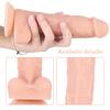 19cm Women's Bedroom Masturbator Liquid Silicone Dildo Real Feeling