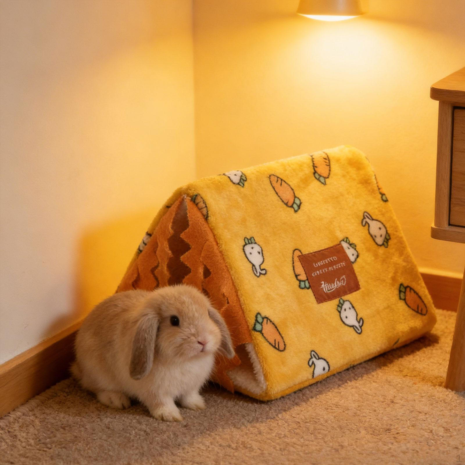 

Cage Accessories: Soft Hideaway, House, Guinea Pig Bed, Hedgehog Bedding And Toys. Yellow M