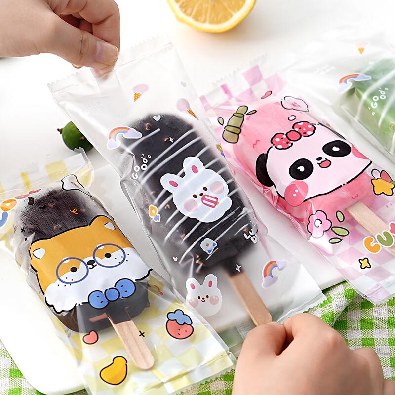 Sacchetti Popsicle con Coniglietto e Orsetto Cartoni Animati