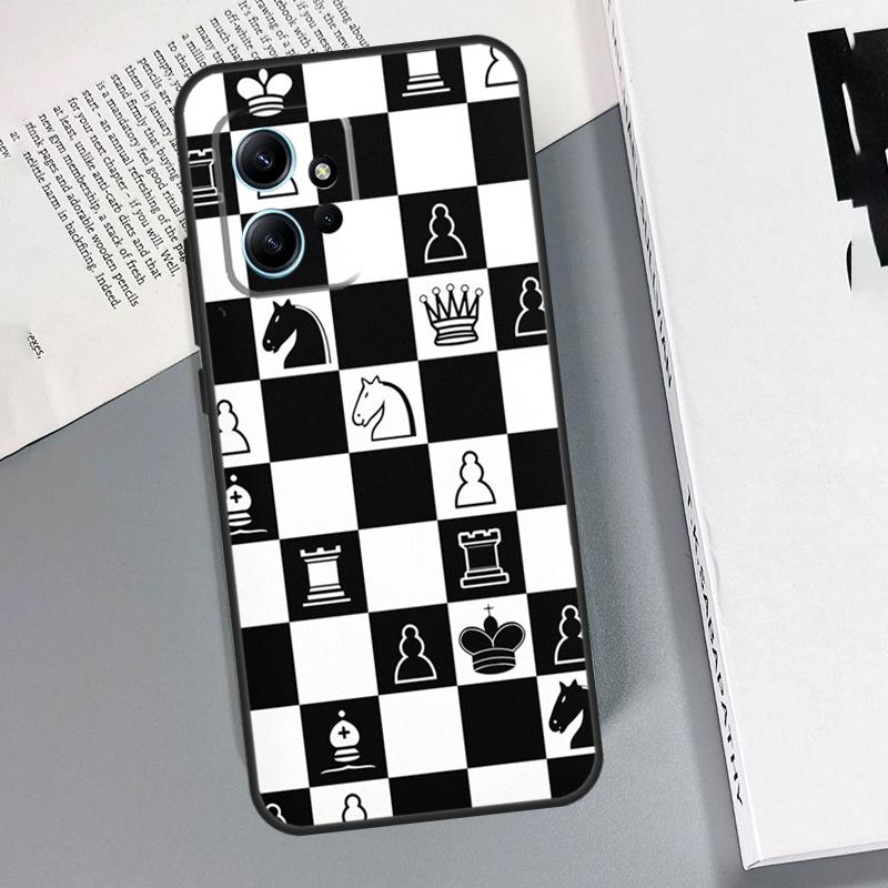 Chess Board Dark Horse Case For Xiaomi Redmi Note 12 11 10 8 9 Pro Note 12S 11S 10S 9S Redmi 12 9C 10C 12C Coque