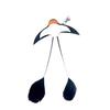 Cat Teaser Wand Replacement with Bell & Feather for Interactive Kitten Play