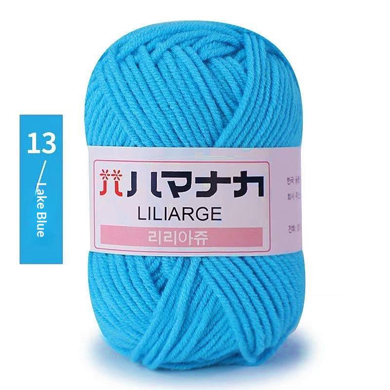 4Pcs Diy Baby Milk Sweet Soft Cotton Knitting Wool Yarn Thick Fiber Velvet Yarn Hand Knitting Wool Crochet Yarn For Diy Sweater