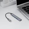 4-In-1 USB 3.0 Hub Adapter 5Gbps USB Splitter USB C Hub Multiple USB 3.0 Hub USB Port Expander for Laptop and PC