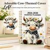 Organized Life Planner for Students 2026‑2030 5‑Year Monthly Planner Cute Highland Cow Cover Calendar Notebook Gift Lovers Planners 60