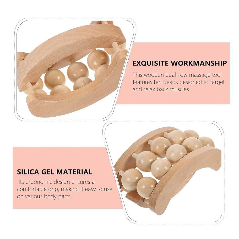 10 Bead Lymphatic Drainage Roller Natural Lymphatic Drainage Massager Body Massage