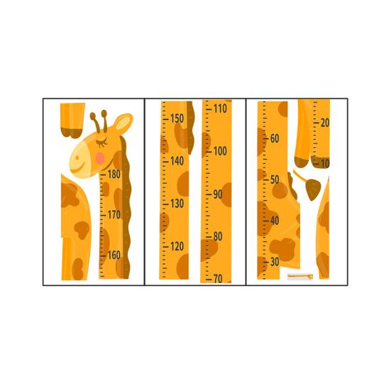 Kids Height Chart Children Height Ruler with Adhesive Animal Pattern Boys Girls Height Wall Chart Growth Measuring Ruler for Nursery Playroom Decor