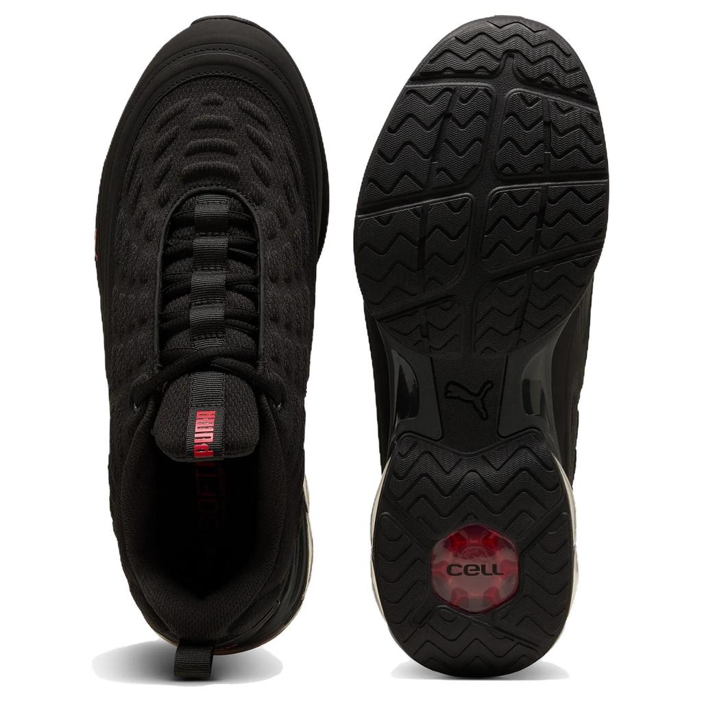 PUMA Cell Meza Unisex Black For All Time Red Shadow Grey Low Top Running Sneakers 312044-08