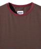 ANNOT Washed Striped T-Shirt Charcoal Brown