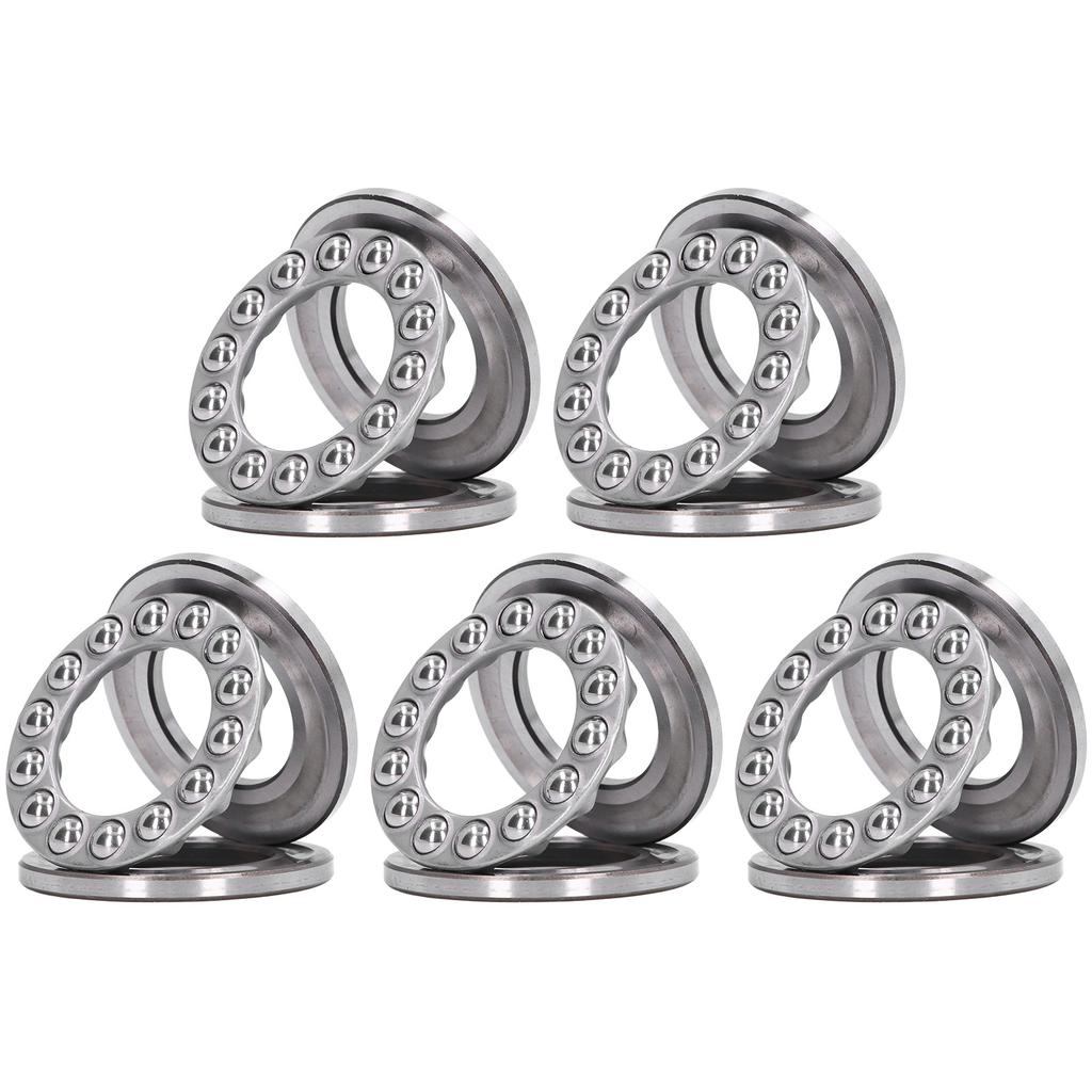 5Pcs Thrust Ball Bearings Plane Axial Thrust Balls Bearing for Crane Hooks Vertical Water