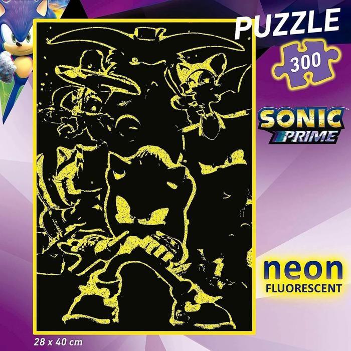 Puzzle 300 Pieces Neon : Sonic
