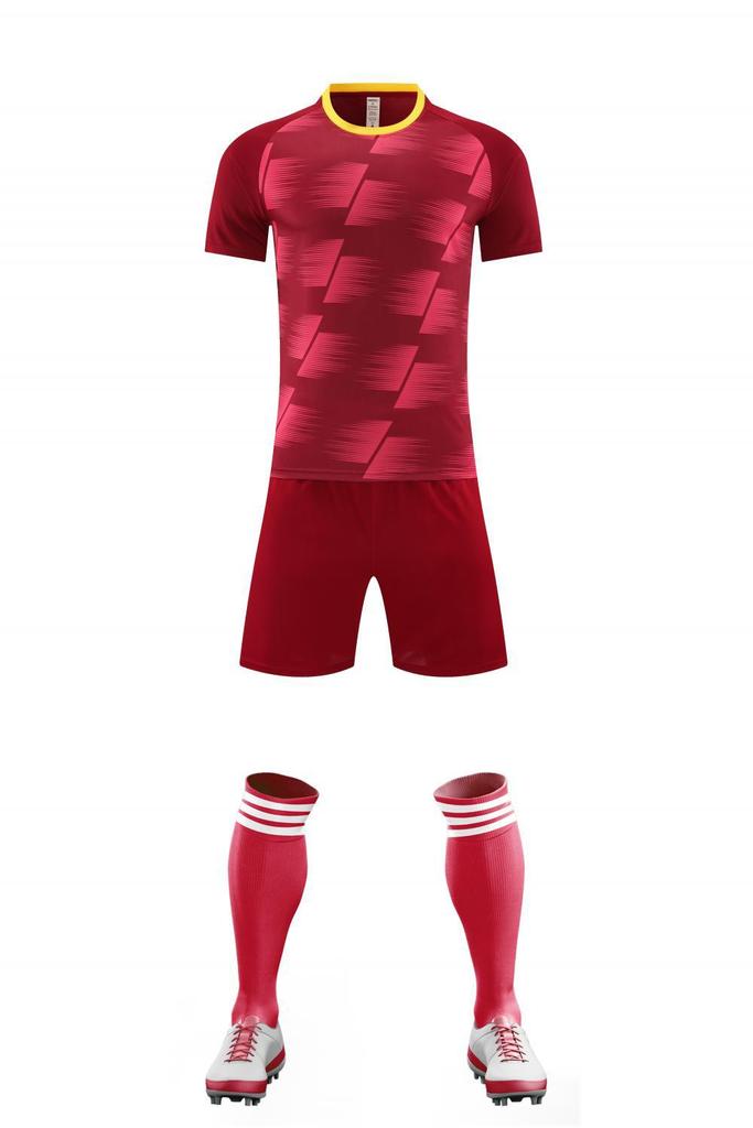 Costume de Football Diy Personnalisé Entraînement Compétition Costume 607 Manches Courtes