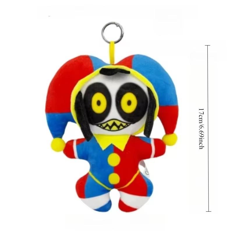 Cartoon Jax Plush Digital Keychains Circus Maid Magical Cute Rabbit Clown Collectible Home Decor Party DIY Pendant Birthday Gift