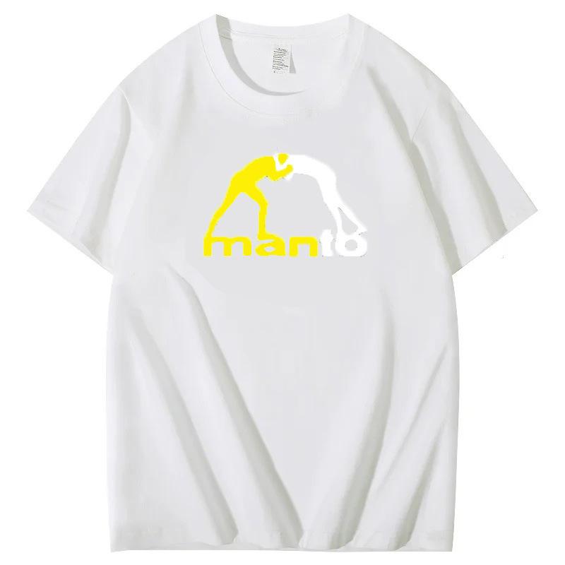 Men's T-shirt summer casual men's clothing soft polyester fabric short sleeves