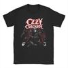 Vintage TShirt Beach Ozzy Osbourne Bats Fashion T Shirts Cotton Tee Shirt for Adult Y2K Basic Wholesale Short Sleeve Top Tees