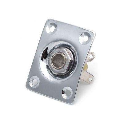 Elektrische Gitarre & Bass Quadratischer Klinken-Audioausgang - Schwarz, Gold, Chrom
