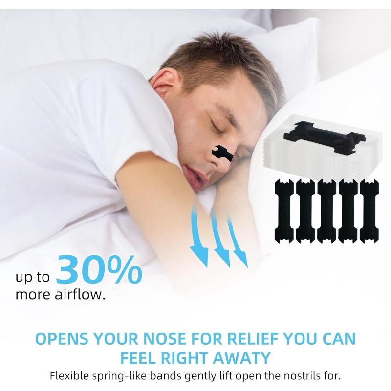 10/30/50/80/100 Pcs Breath Nasal Strips Anti-Snoring For Sleeping Nasal Strips Enhanced Breathing Anti Snoring Sleep Nasal Strip