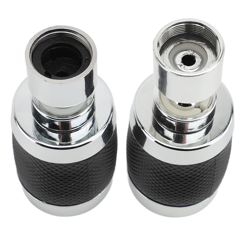 2pcs Faucet Aerator 3 Modes 360 Degree Rotating Splash Filter Faucet Extender for Kitchen Black