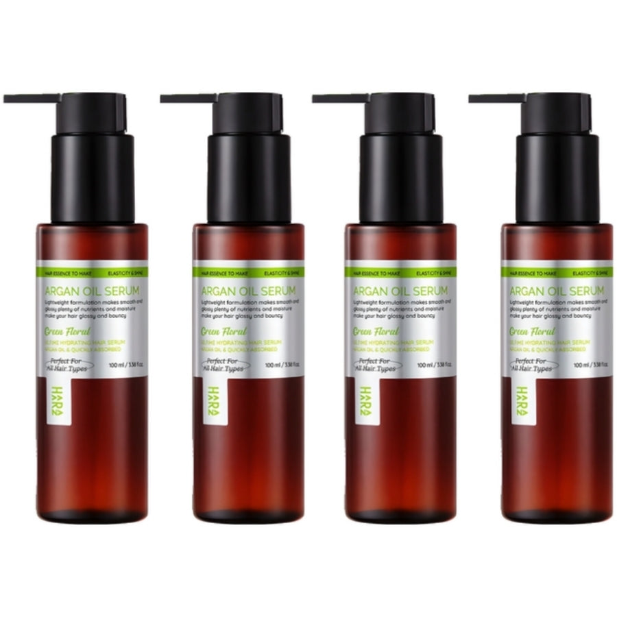 HAARAZ Argan Oil Hair Serum Green Floral Scent 100ml*2Pcs/4Pcs