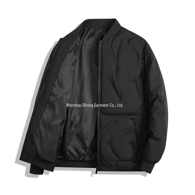 

Men s New Style Thickened Winter Cotton Jacket - Trendy, Casual, All-Match Youth Coat M чорний