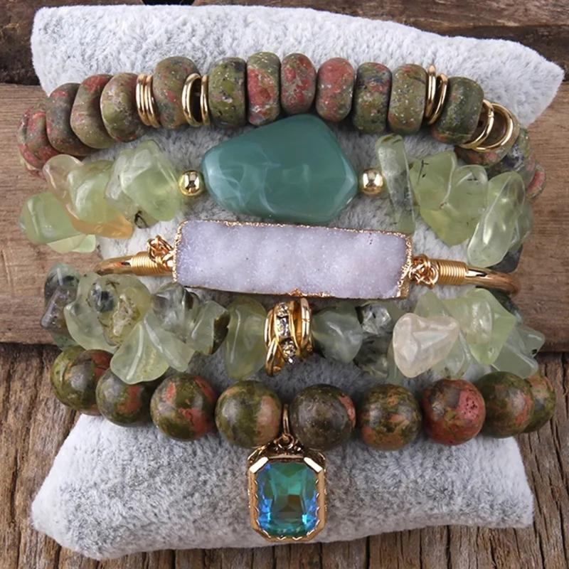 Handmade Natural Stone Bracelet Beads Bracelet Adjustable Bracelet Unisex Charm Bracelet Suitable for All Wrist Sizes