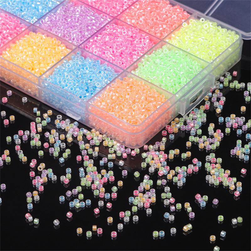 2,5 mm Leuchtende Glasperlen für DIY Schmuckherstellung