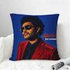 Singer The Weeknd Cushion Cover Natural Linen Pillowcase Set AllinOne Decor for Sofa Bedroom  Chair
