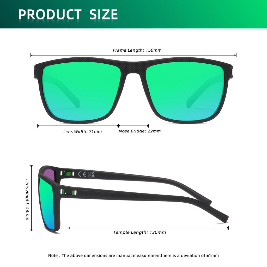 Anti-Glare Sunglasses SPEEDHYUN Matte Black Metal