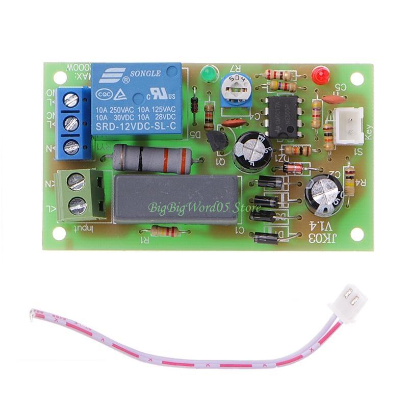 24TE AC 220V Trigger Delay Switch Turn On Off Board Timer Module PLC Adjustable
