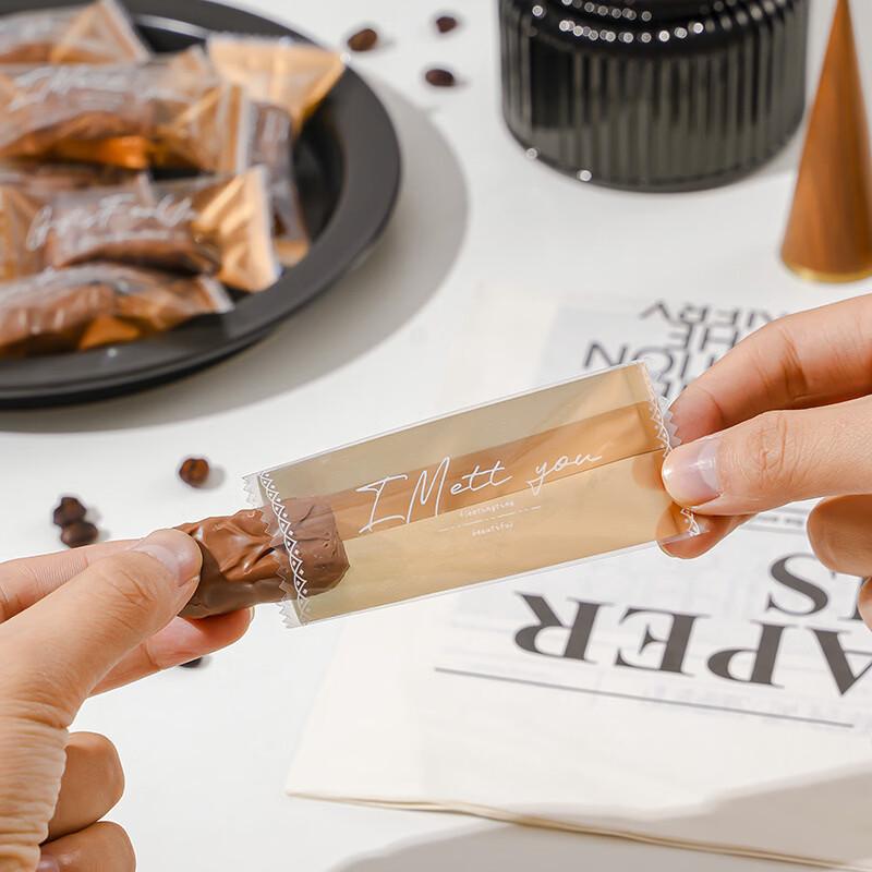 MDNG Gold Base Transparent Candy & Treat Bags