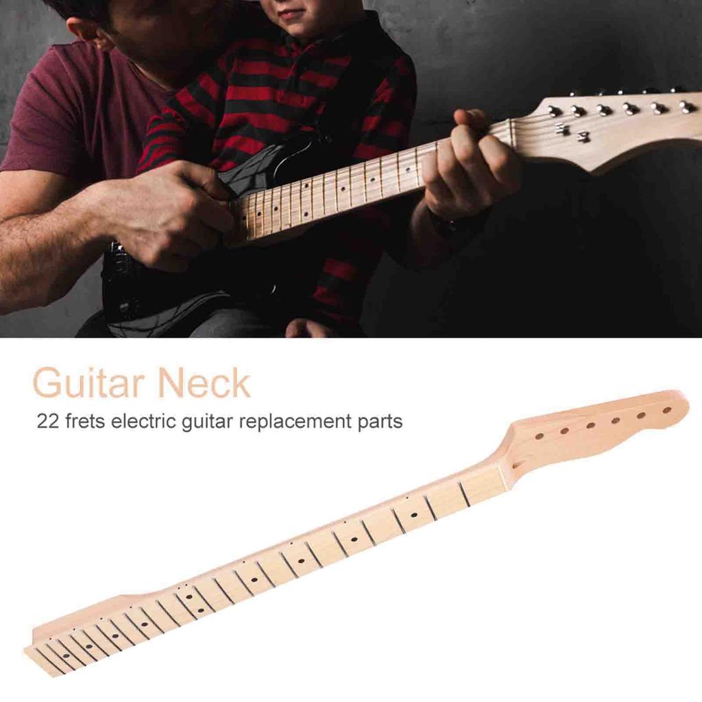 22 Skirsniai Juodi Žymėjimo Taškai Klevinis Elektrinės Gitaros Kaklas TL Stiliaus Gitaroms(be Postmedial linijos)