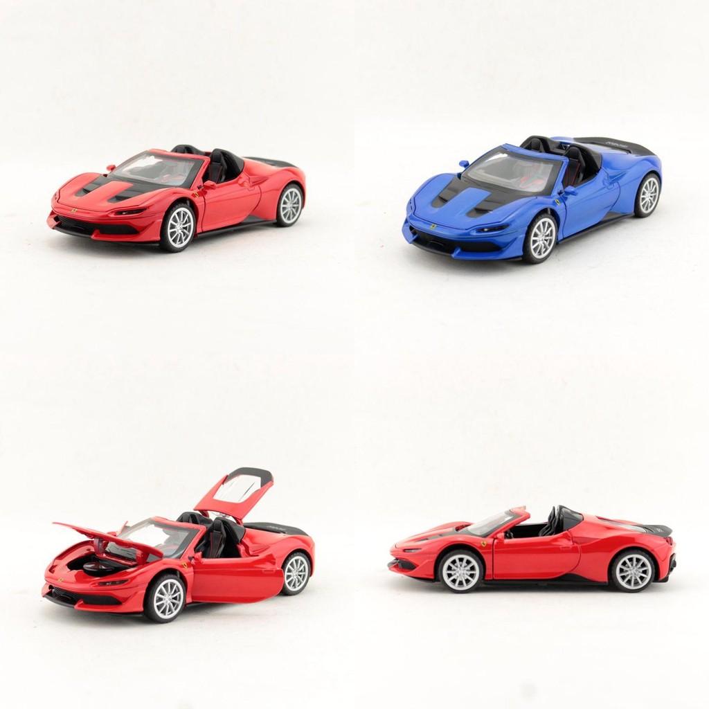 Ferrari J50 Car Model Alloy Toy 1:32 Scale With Inertia Control For Kids And Collectors