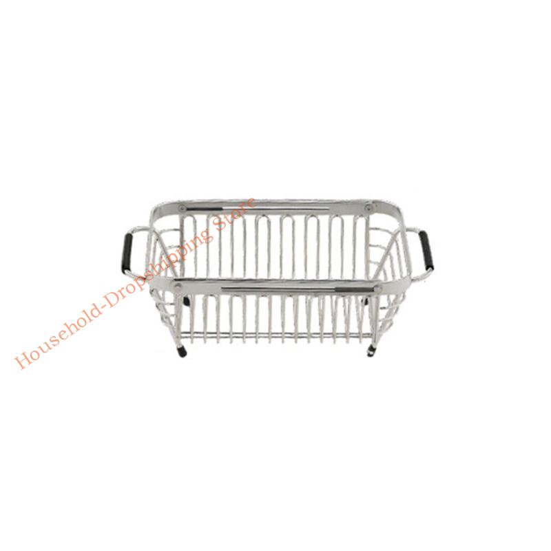 85AD Rustproof Expandable Kitchen Drainer Basket Adjustable for Space Saving