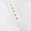13mm Non-Fading Stainless Steel Four-Leaf Clover Bracelet for Women - Fresh Style